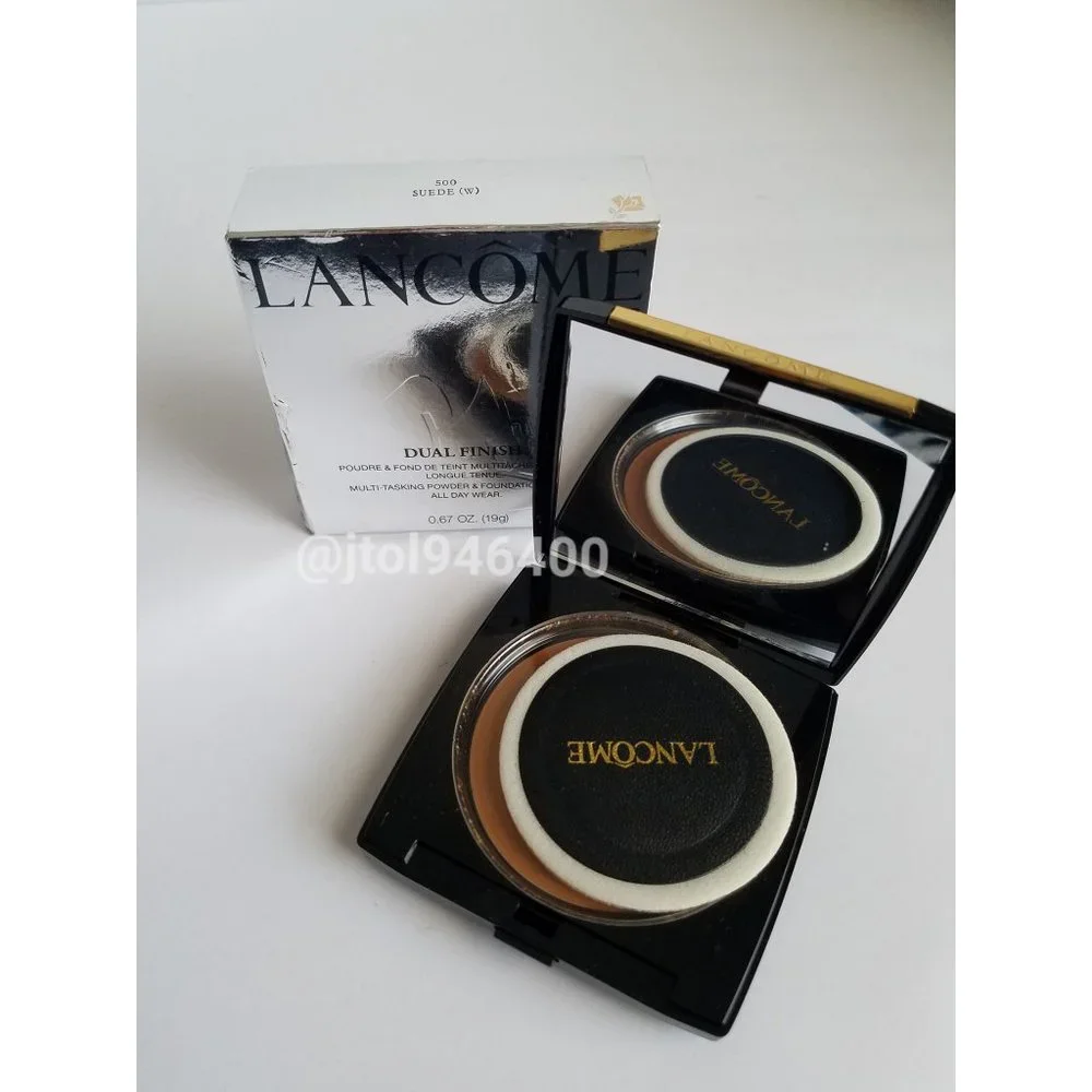 Lancome Dual Finish Multi Tasking Powder Foundation 500 Suede